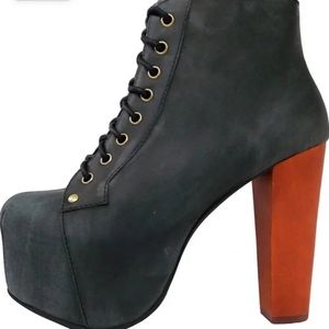 Jeffrey Campbell women's Lita distressed boots